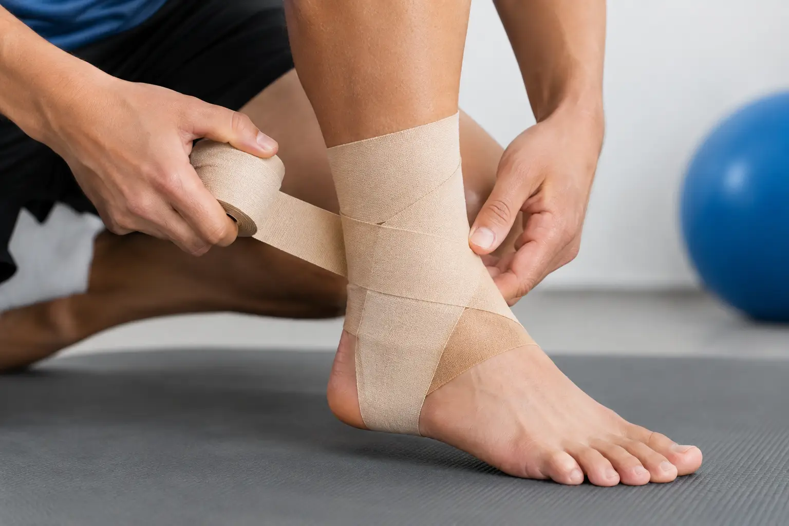 Ankle Sprain Taping Technique for Support